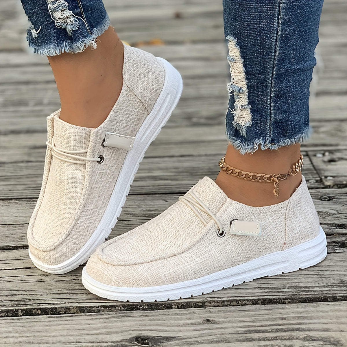 Grace womens casual comfort shoes in neutral tones for everyday wear