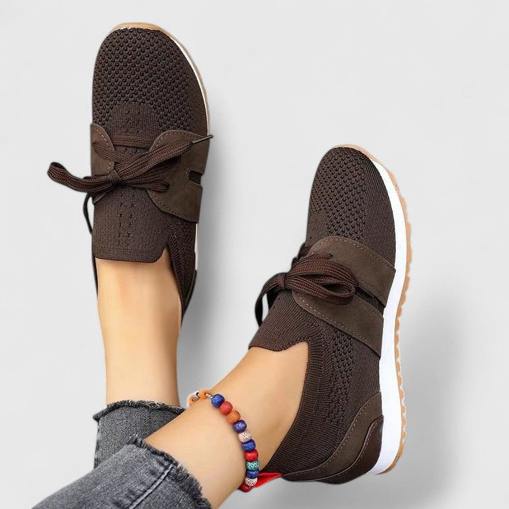 Women's everyday lace-up sneakers shown in several colour options