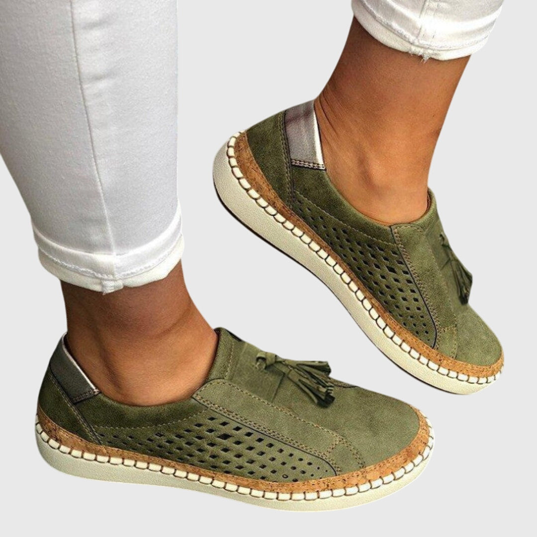 Piper comfortable slip-on shoes shown in several colours for everyday wear
