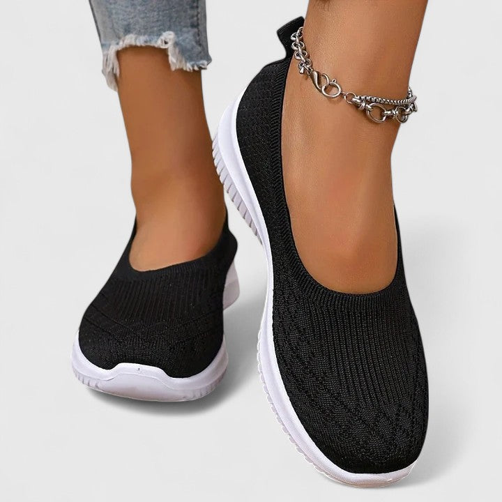 Comfortable women's everyday slip-on shoes shown in several colours