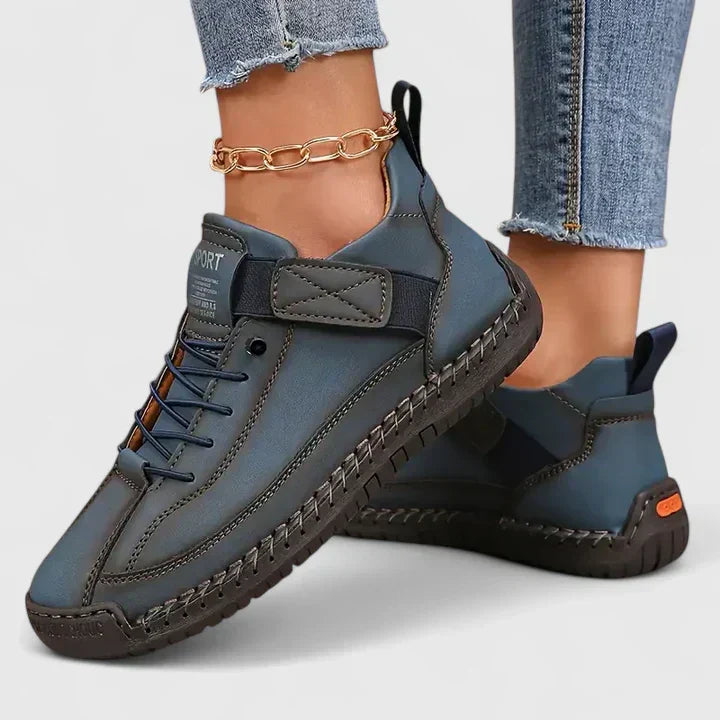 Comfortable everyday lace-up sneakers shown in multiple colours