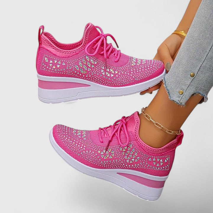 Versatile slip-on comfort shoes for women shown in a soft neutral shade