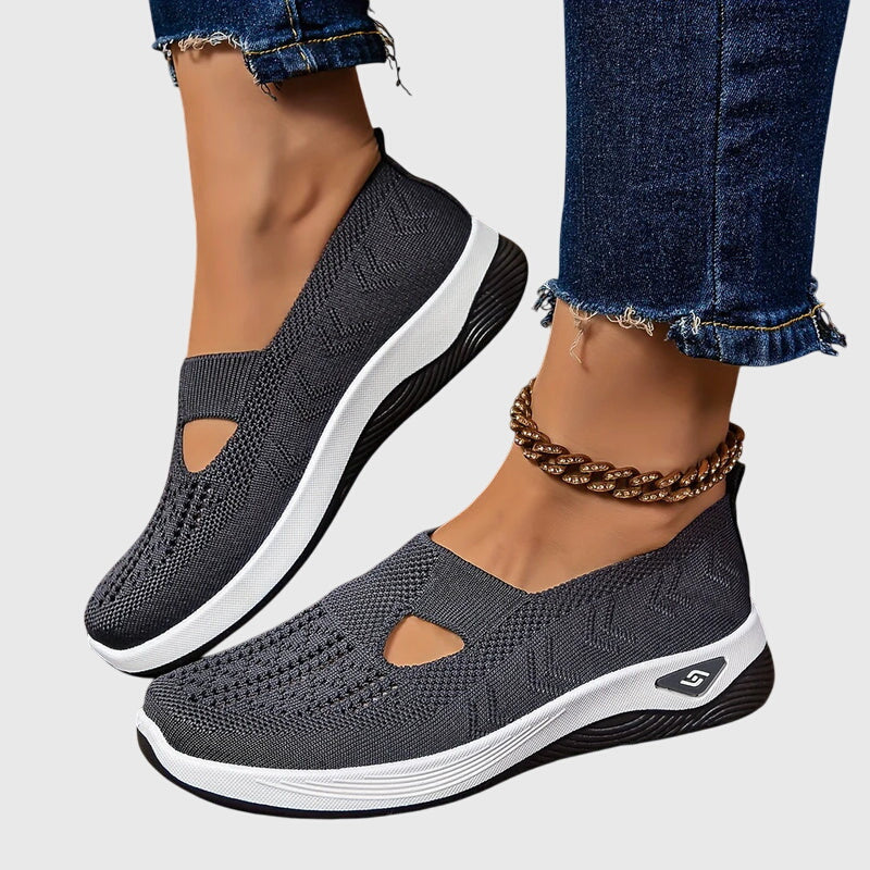 Comfortable women's slip-on shoes shown in multiple colours