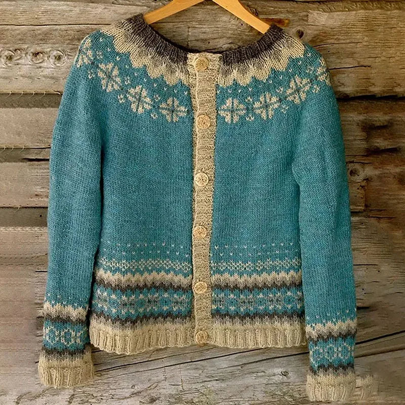 Allaira soft cosy knit jumper with textured weave, styled for everyday layering