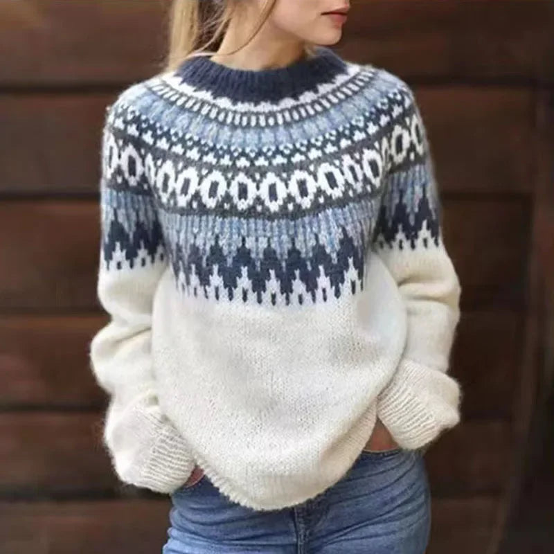 Maecey timeless knit jumper in a soft cosy weave, styled for casual everyday wear