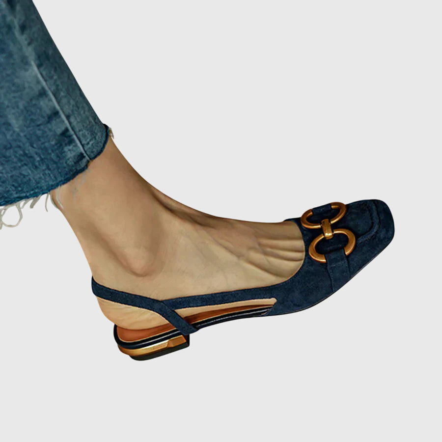 Cecilia | Adjustable Buckle Embroidered Sandals