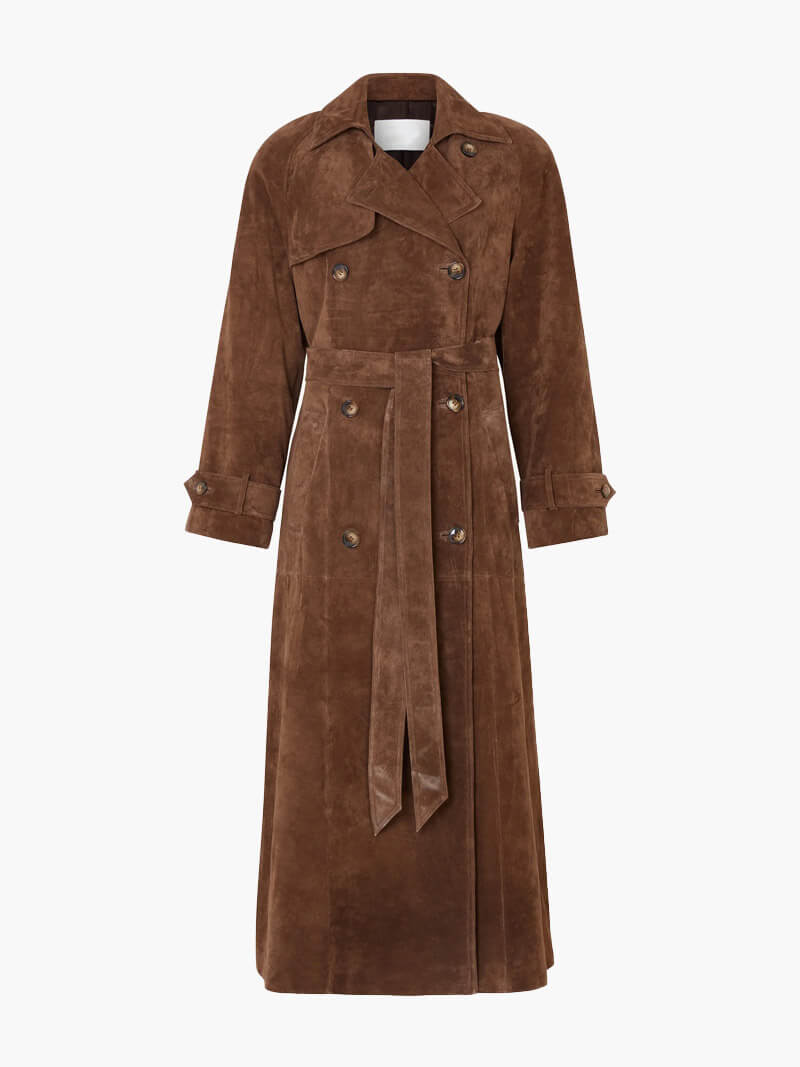 Chantal belted trench coat styled for a polished everyday look