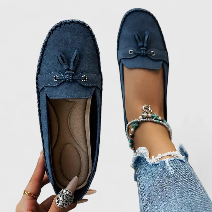 Emmaleigh comfortable slip-on loafers for women shown in neutral and soft colours