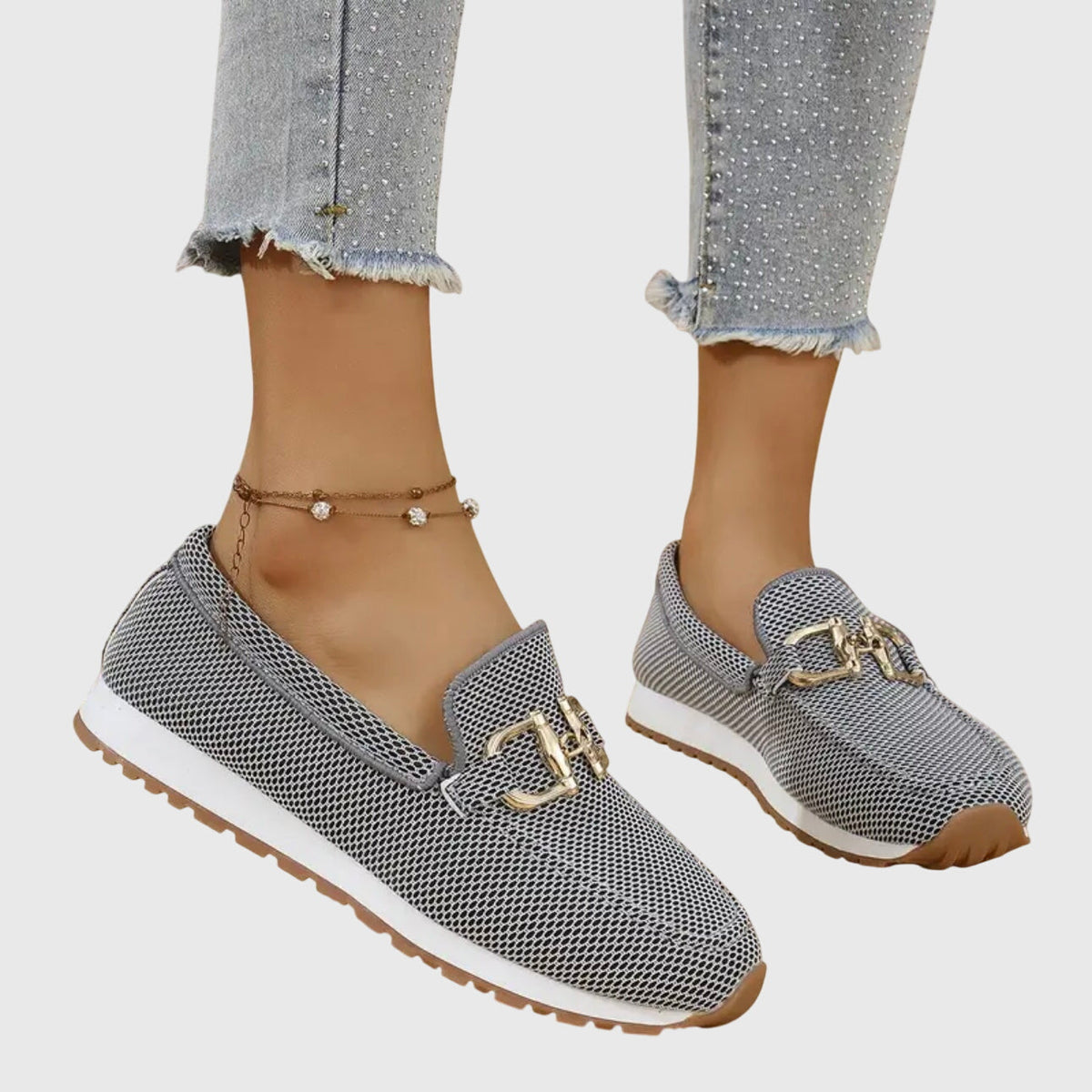 Susie classic slip-on loafers for women shown in neutral tones