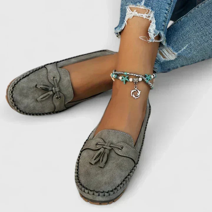 Emmaleigh comfortable slip-on loafers for women shown in neutral and soft colours
