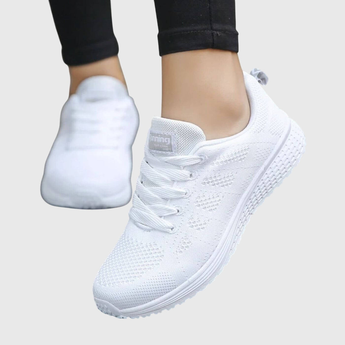 Betta comfortable slip-on sneakers shown in white and black colourways