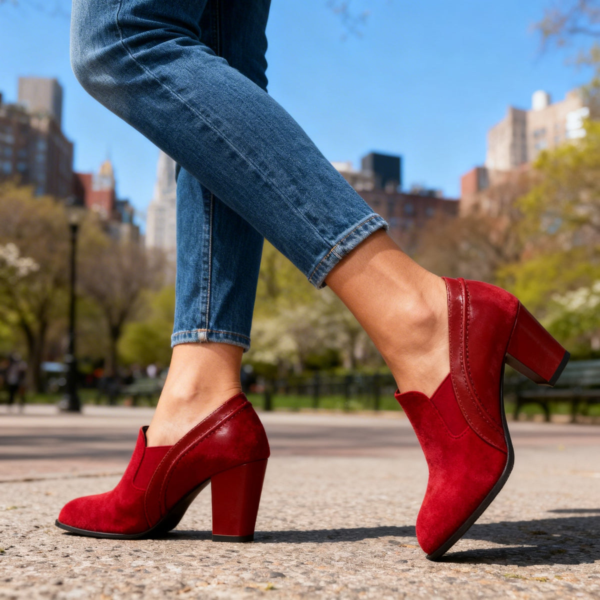 Andie slip-on block heels