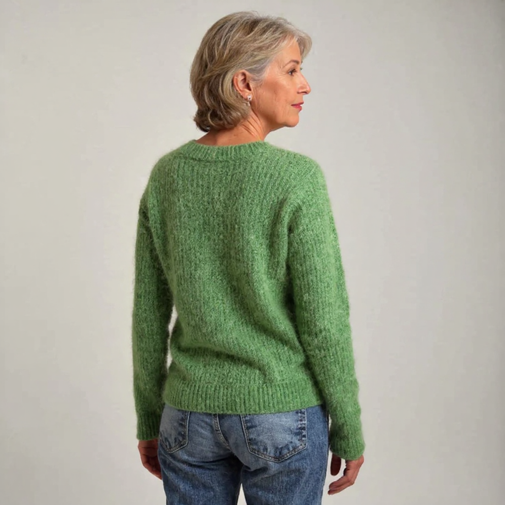 Addison timeless Icelandic knit sweater in a cosy textured weave