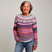 Madison cosy Icelandic-inspired knit sweater with soft textured weave