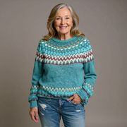 Sofia timeless cosy knit sweater styled for effortless everyday layering
