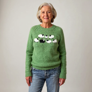 Addison timeless Icelandic knit sweater in a cosy textured weave