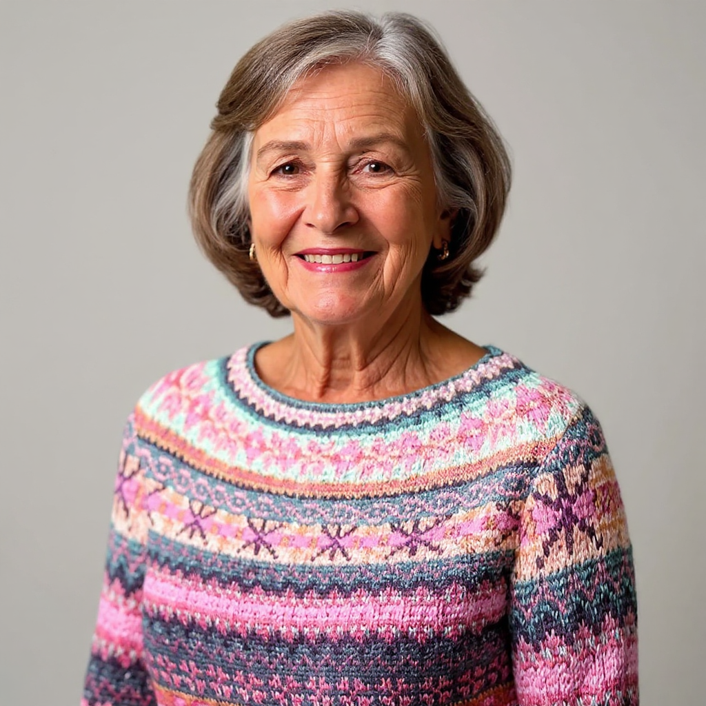 Madison cosy Icelandic-inspired knit sweater with soft textured weave