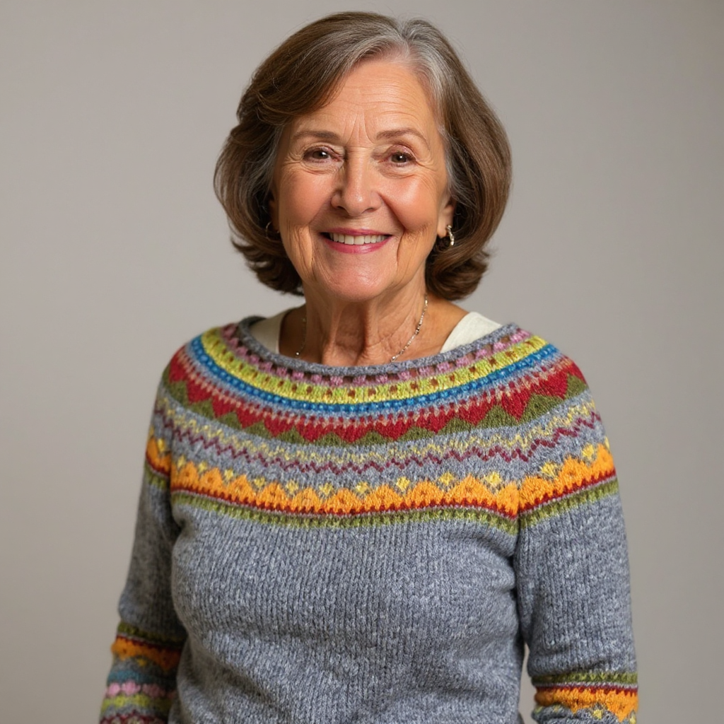 Ivy timeless Icelandic knit sweater with cosy soft texture and flattering everyday fit