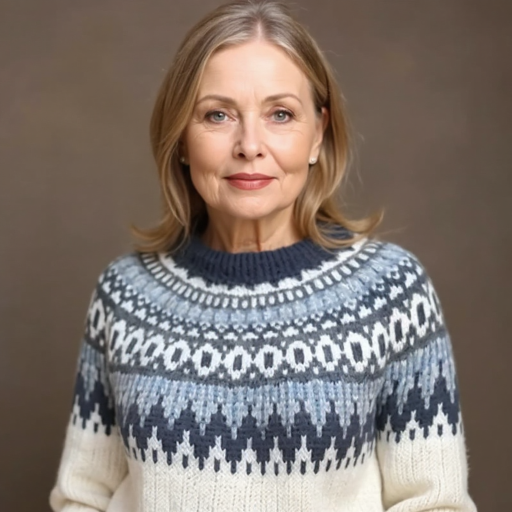 Maecey timeless knit jumper in a soft cosy weave, styled for casual everyday wear
