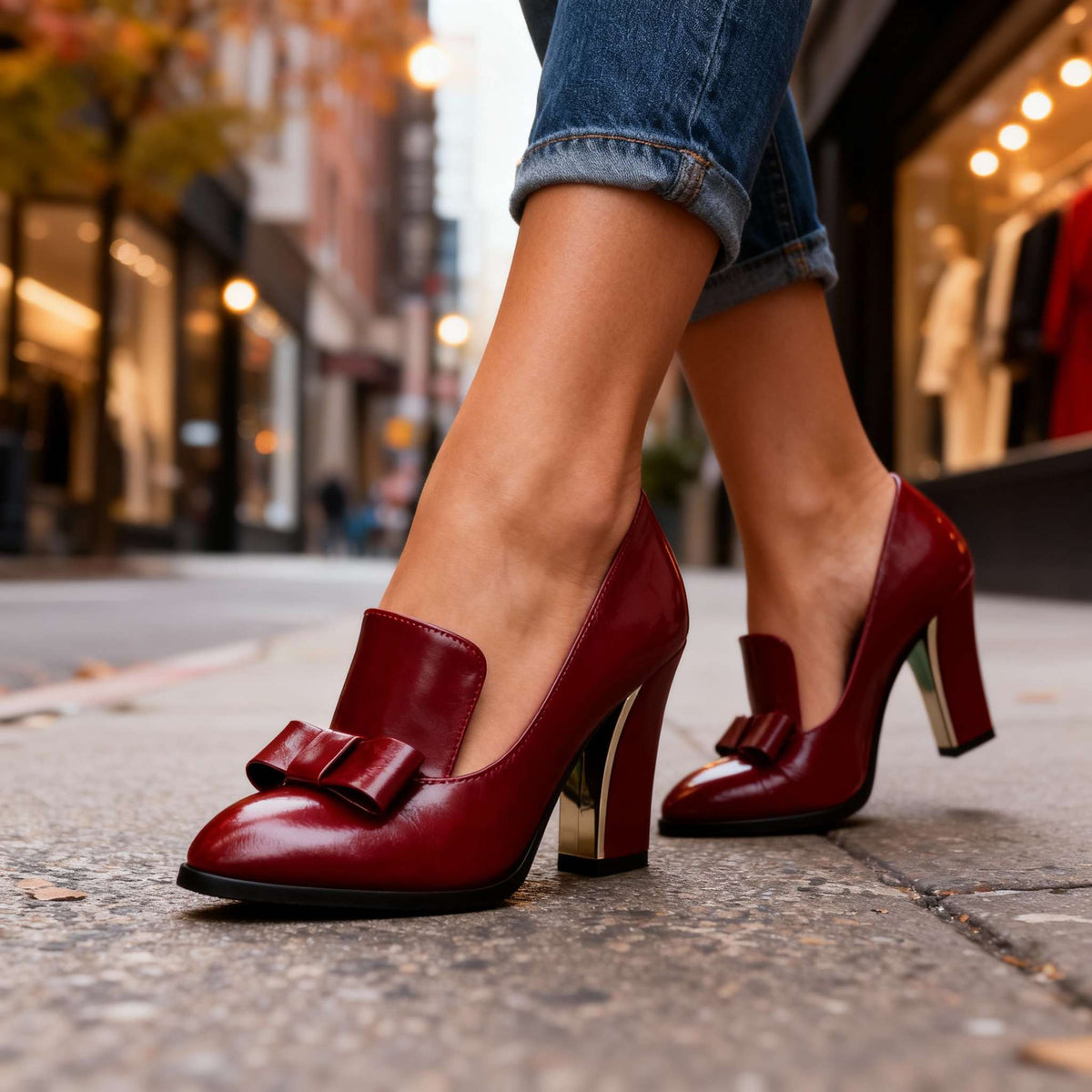 Maisie pumps worn