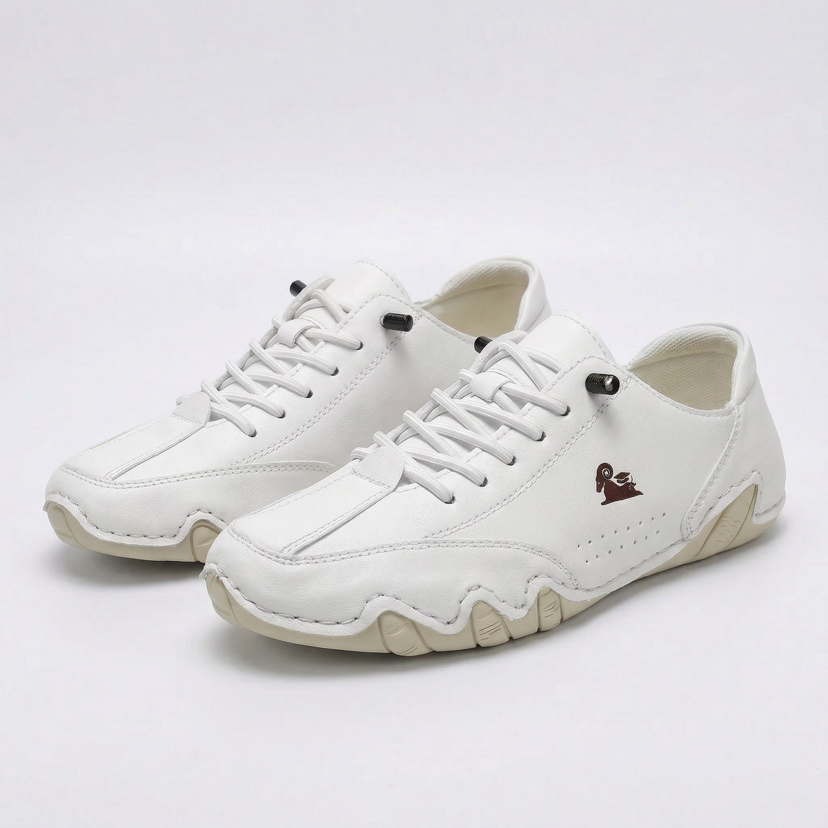 Women's cushioned lace-up comfort sneakers shown in several colours