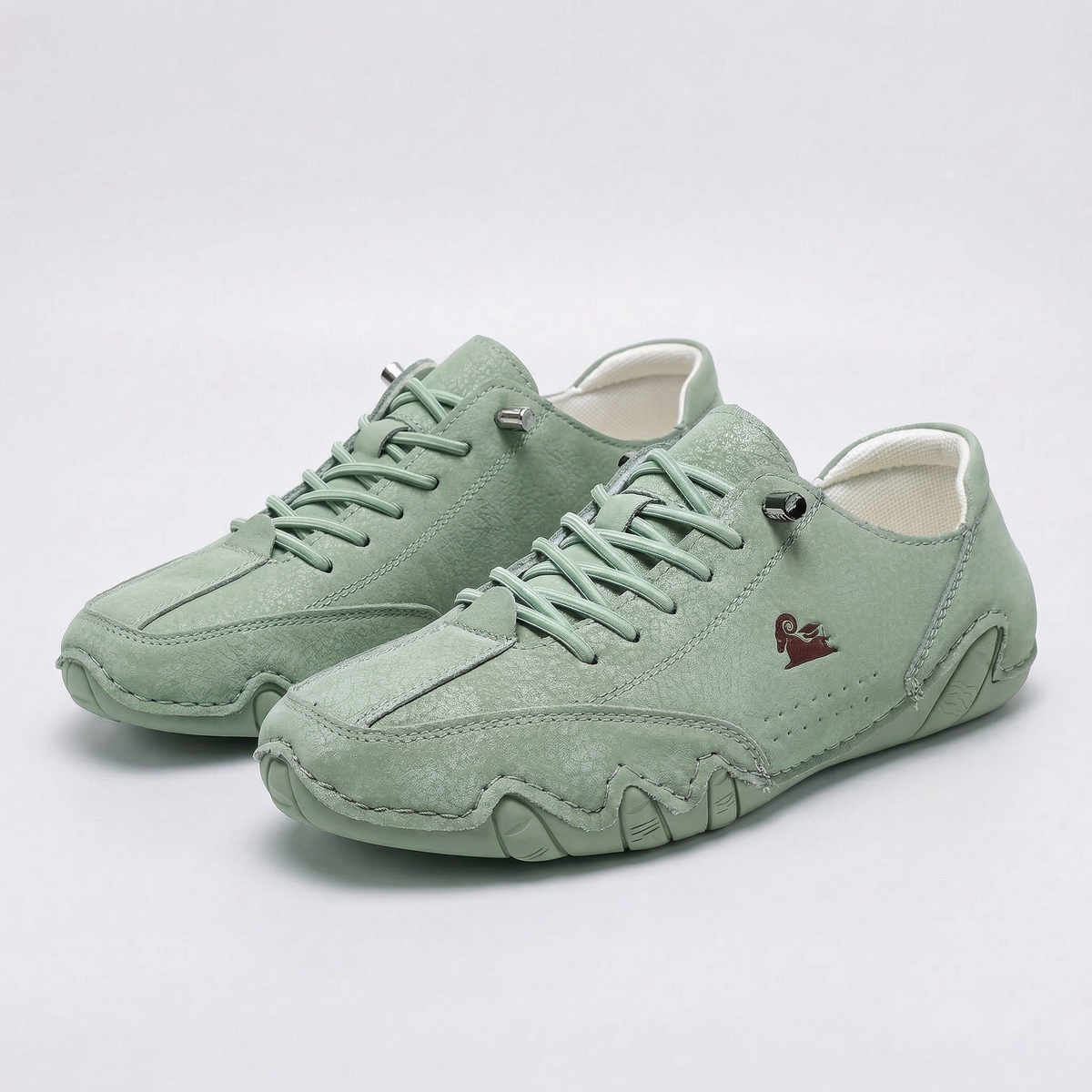 Women's cushioned lace-up comfort sneakers shown in several colours