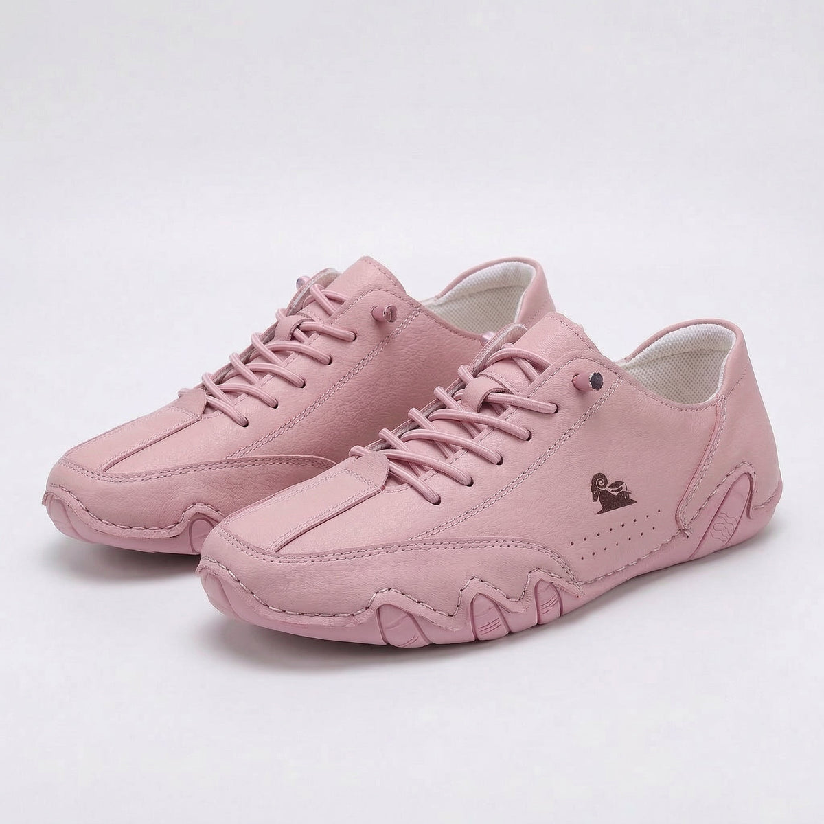 Women's cushioned lace-up comfort sneakers shown in several colours