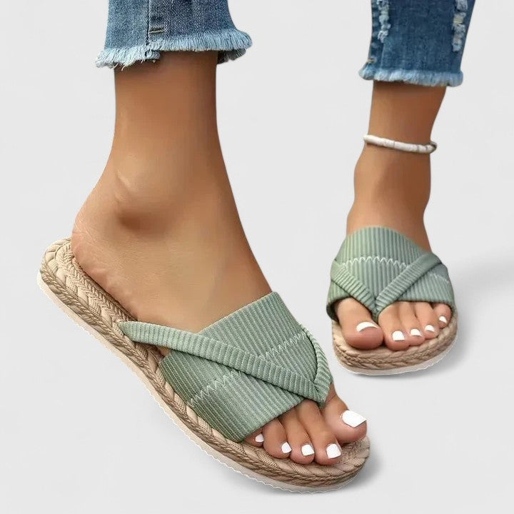 Gisandra | Open Slip-On Sandals with Flexible Sole