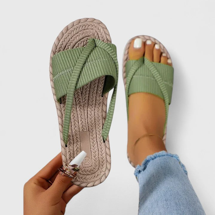 Gisandra | Open Slip-On Sandals with Flexible Sole