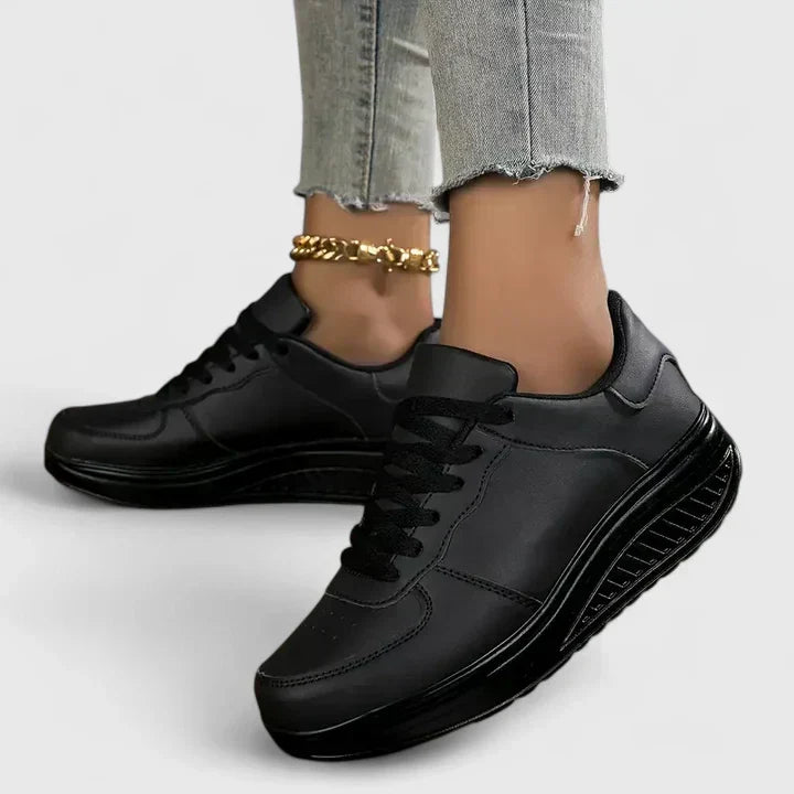 Carmeliyah everyday lace-up sneakers shown in white, black and black-and-white