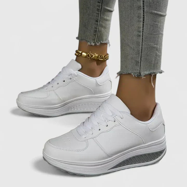 Carmeliyah everyday lace-up sneakers shown in white, black and black-and-white