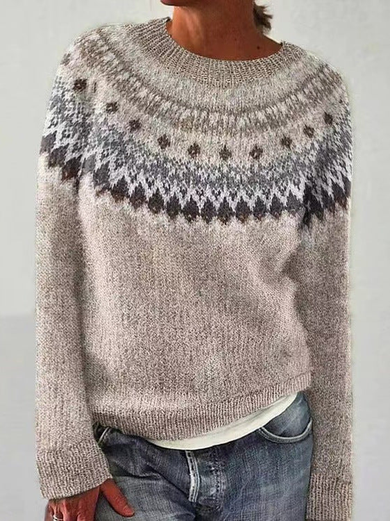 Petra cashmere jumper in soft knit, shown in pink and blue