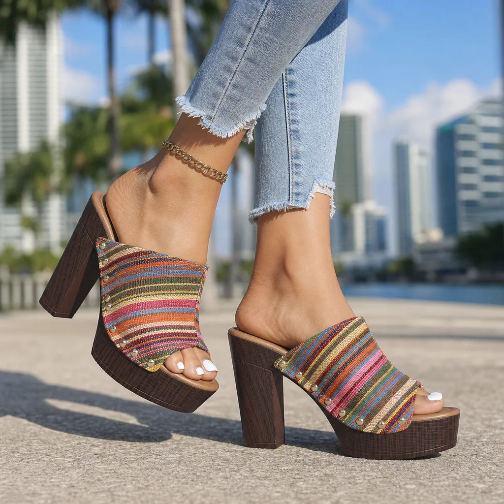 Lumi mules pink