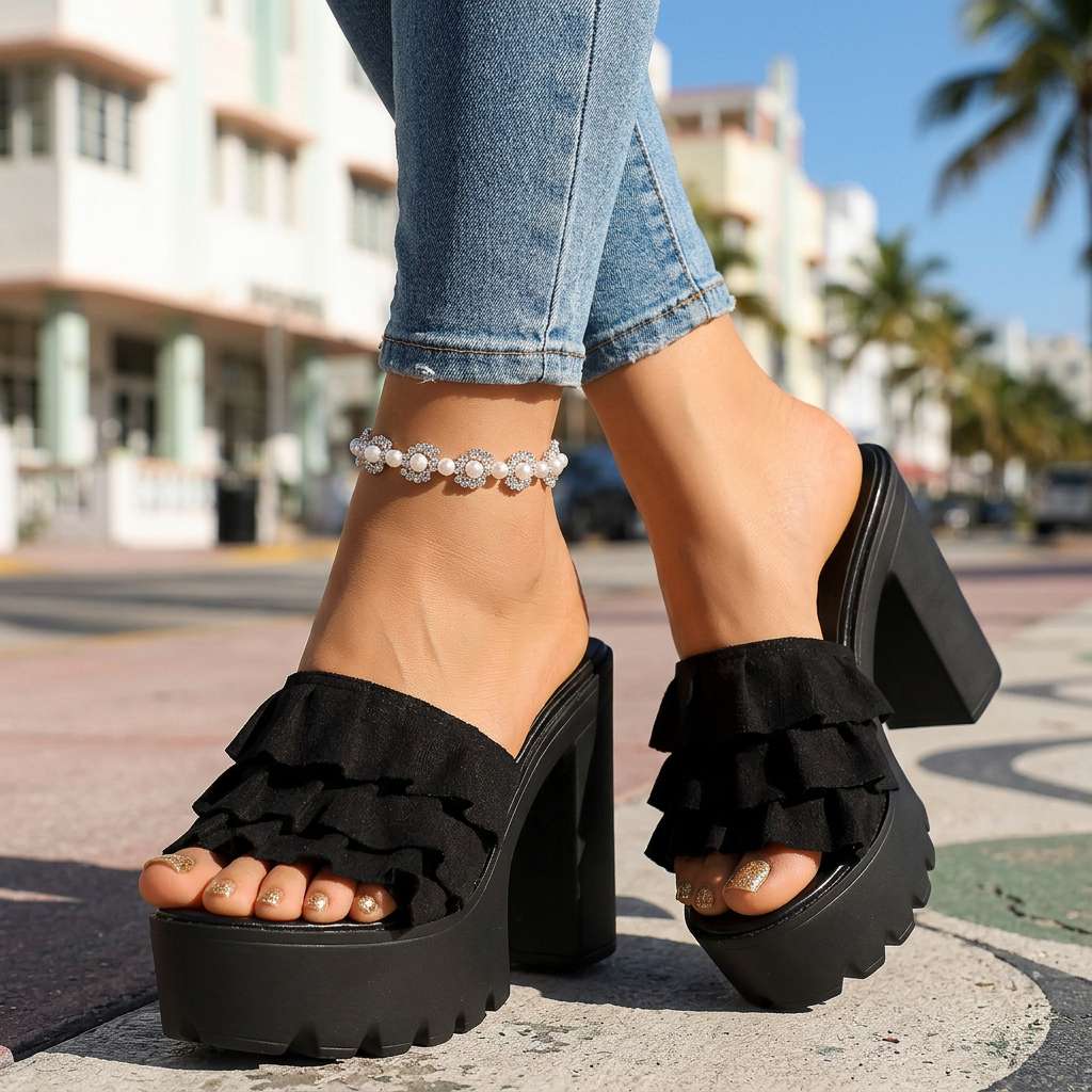 Frida heels detail