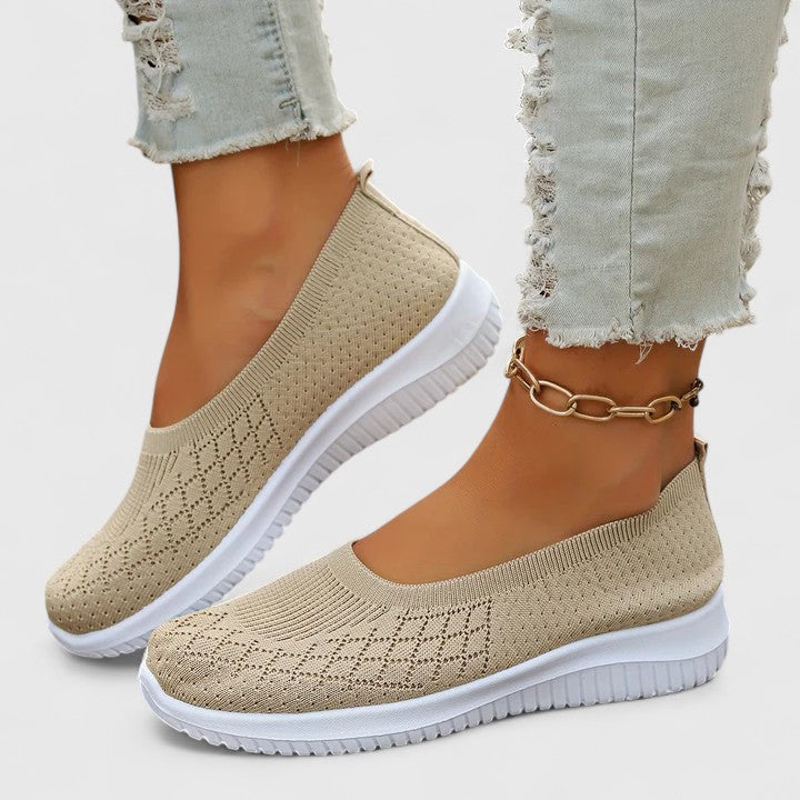 Comfortable women's everyday slip-on shoes shown in several colours