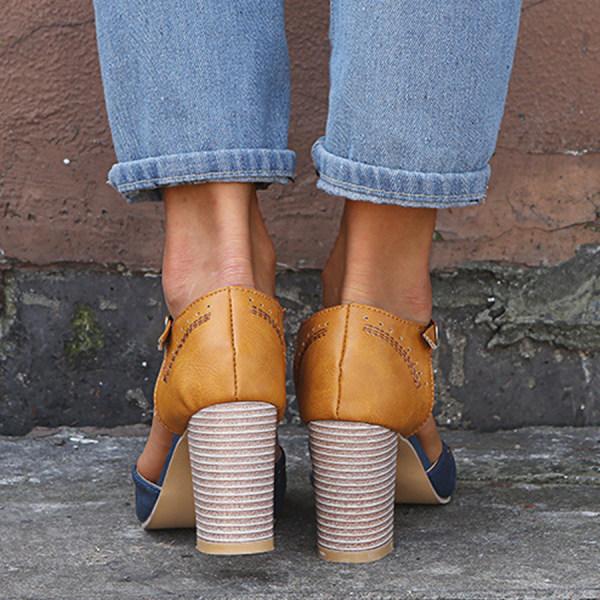 Mirabel block heels detail