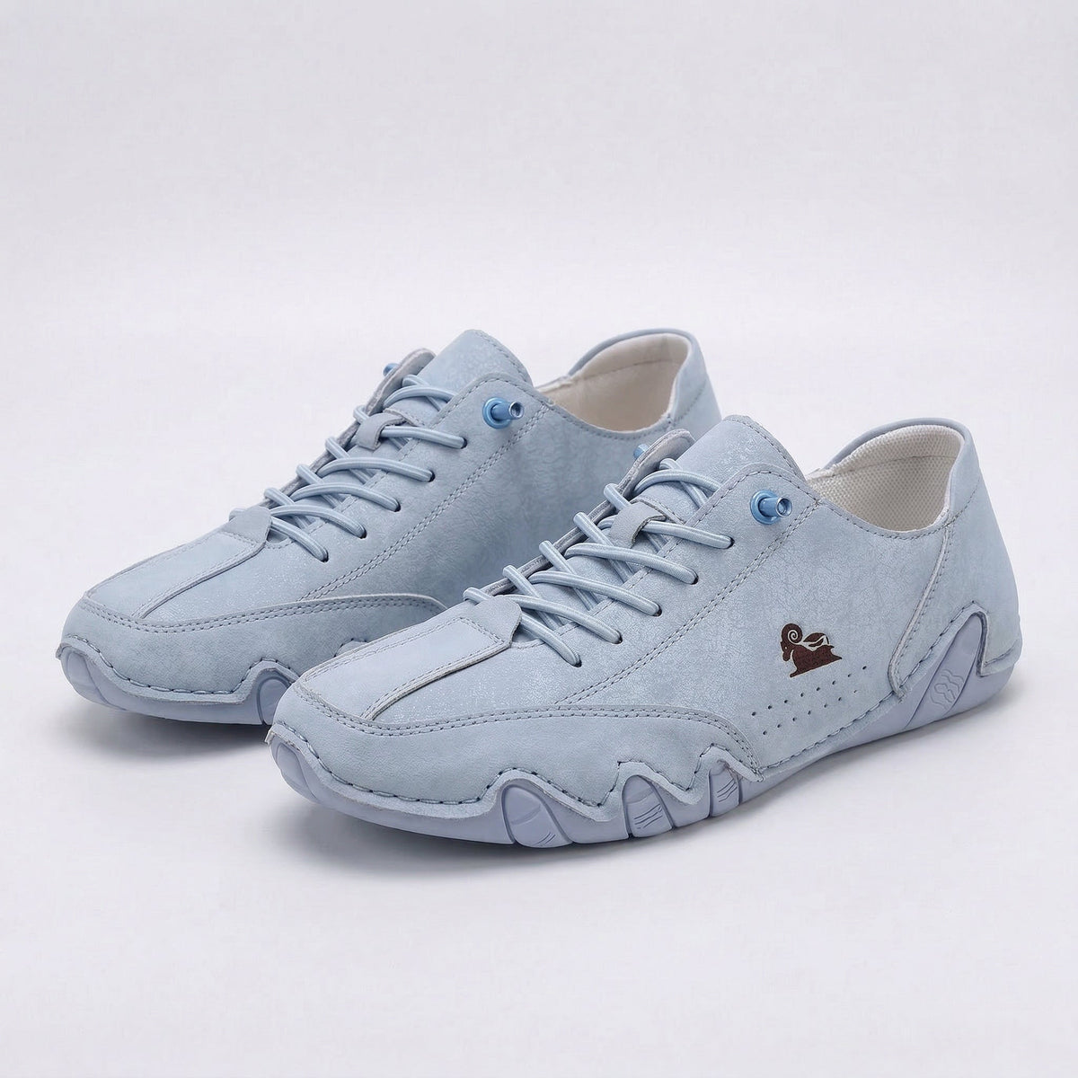 Women's cushioned lace-up comfort sneakers shown in several colours