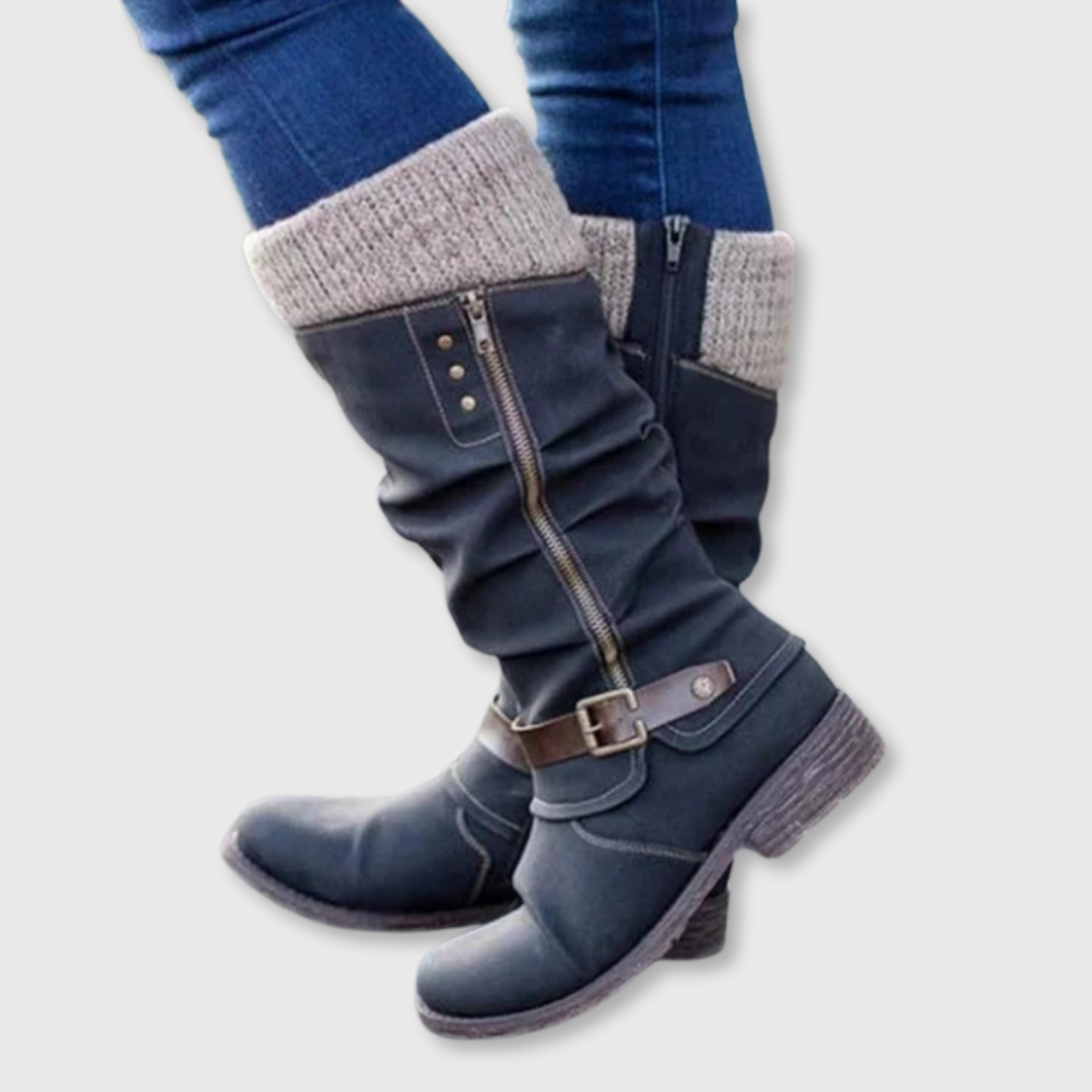 Zarrah | 4 cm Block Heel Boots with Non-Slip Sole