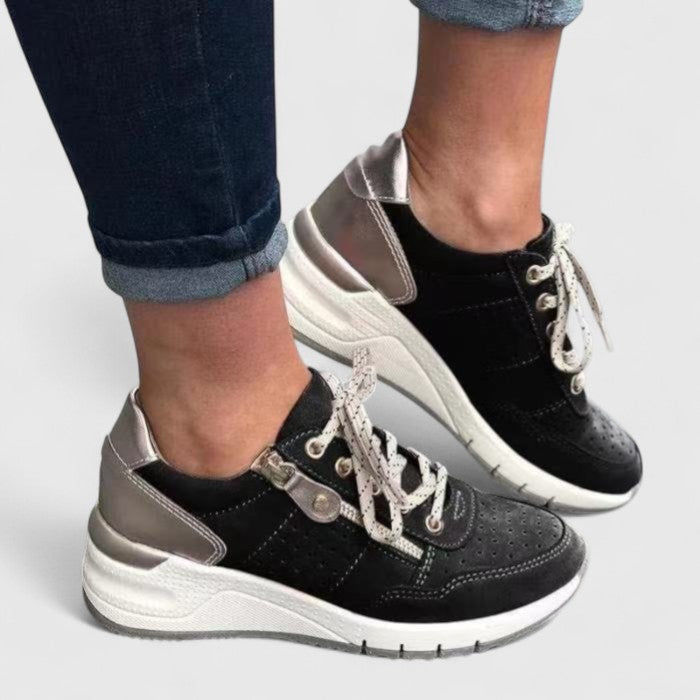 Comfortable everyday women's sneakers in a neutral shade, casual slip-on style