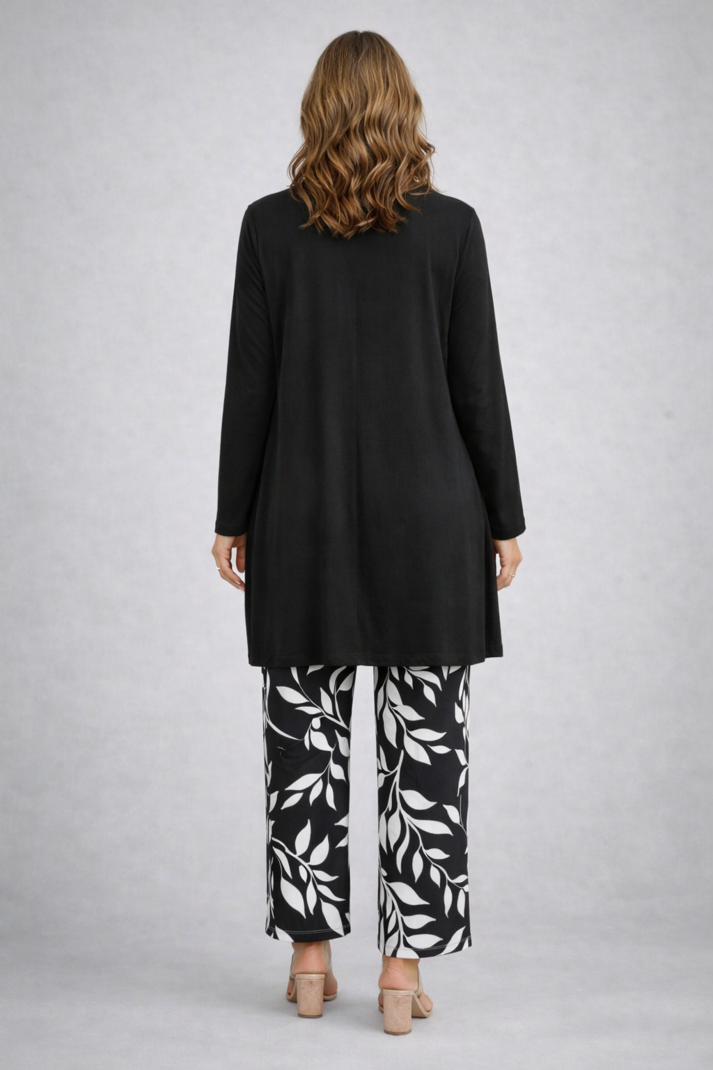 Eponine coordinated black three-piece set styled together