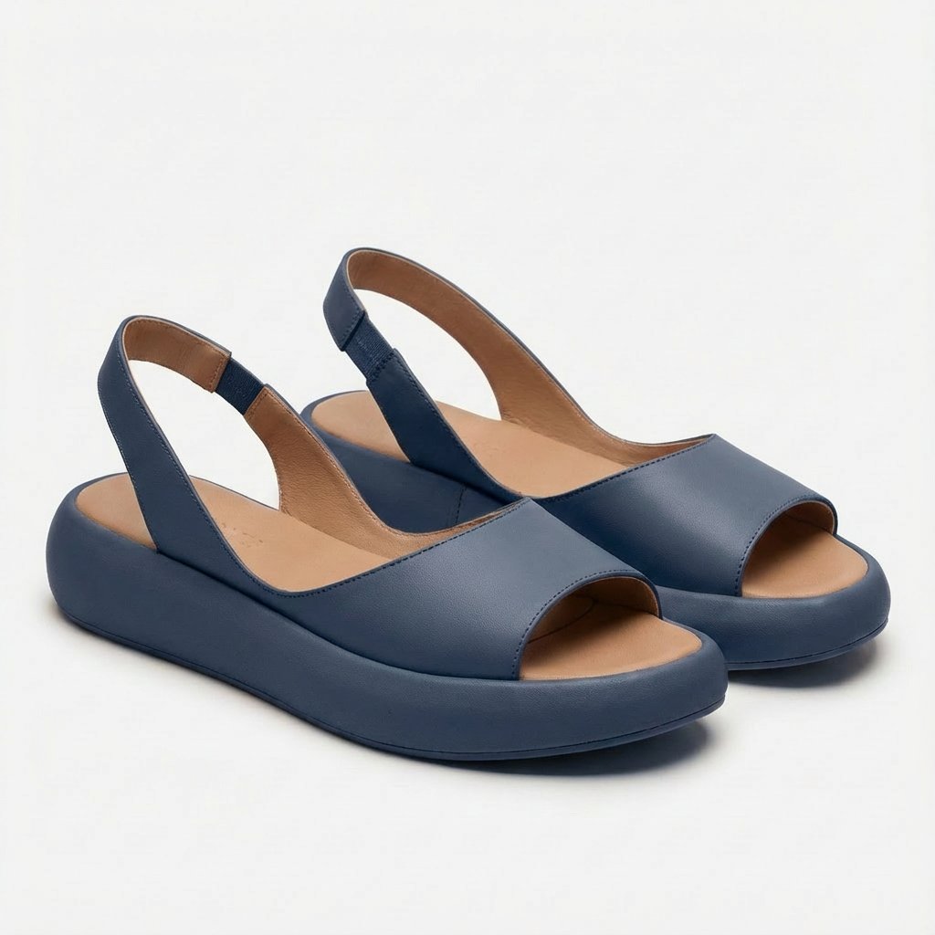Sienna platform sandals worn