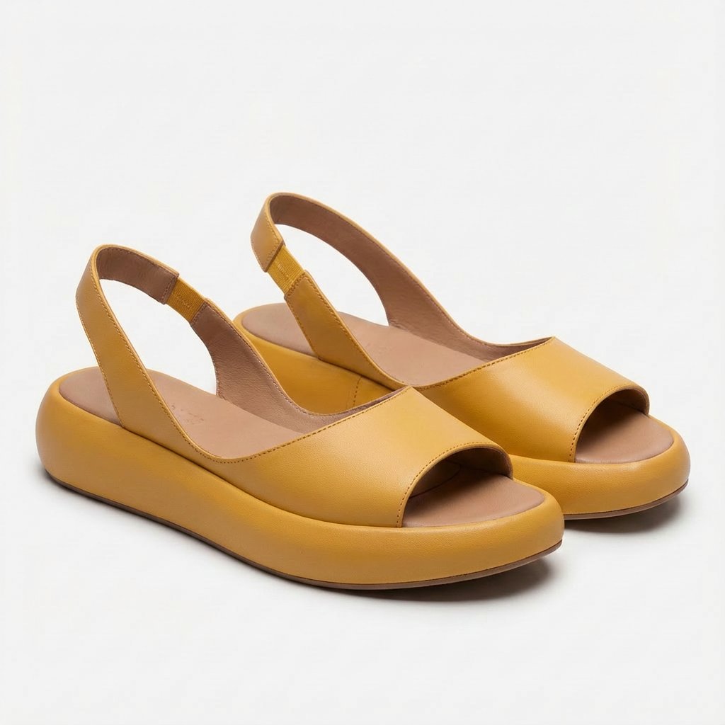 Sienna platform sandals side