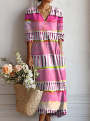 Corrie multicolour everyday comfort dress with a relaxed silhouette and pockets